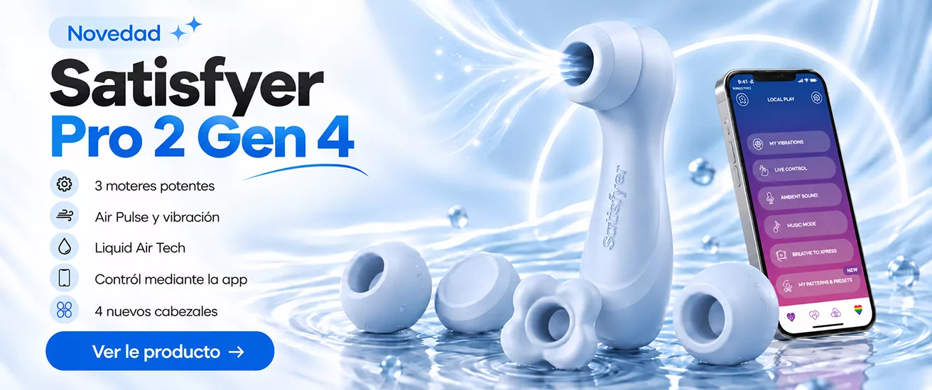 Satisfyer Pro 2 Gen 4: estimulador con Air Pulse, vibración y control mediante app