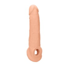 Funda para el pene realista con cockring 22 cm