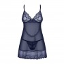 Camisón y tanga Nightly Blue - photo 3