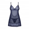 Camisón y tanga Nightly Blue - photo 4