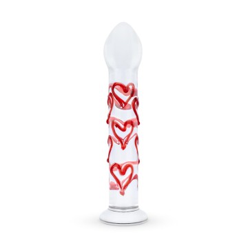 Consolador de Cristal Hearts N°30