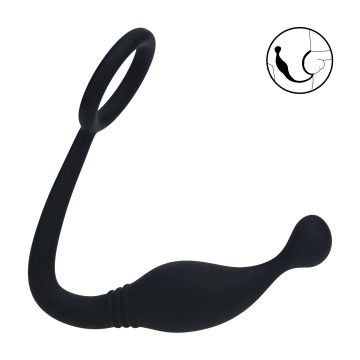 Cockring con estimulador prostático de silicona Medium