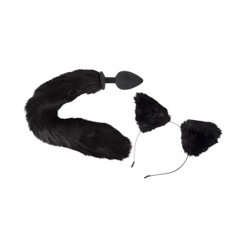 Kit Plug Anal y Diadema Felina