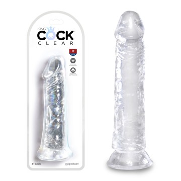 Dong con Ventosa Clear 20 cm