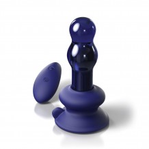 Plug de Cristal Azul con Mando a Distancia N°83