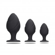 Set 3 Plugs Anales Swirled