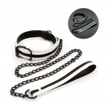 Collar con Correa Fotoluminiscente Glo