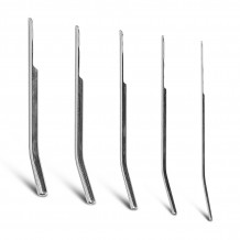 Varilla Uretral Dilatator Metálica Curvada 190 mm