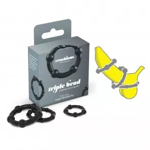 Kit de 3 Anillos para el Pene Triple Bead