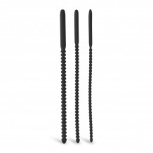 Kit de 3 Varillas Uretrales Perladas Silicona 240 mm