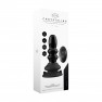 Plug Anal Vibrante Ribbly de Cristal Negro - photo 6