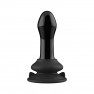 Plug Anal Vibrador Pluggy de Vidrio Negro - photo 0