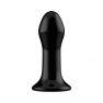 Plug Anal Vibrador Pluggy de Vidrio Negro - photo 1