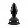 Plug Anal Vibrador Stretchy de Vidrio Negro - photo 0