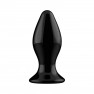 Plug Anal Vibrador Stretchy de Vidrio Negro - photo 1