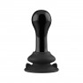 Plug Anal Vibrador Globy de Vidrio Negro - photo 0