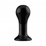 Plug Anal Vibrador Globy de Vidrio Negro - photo 1