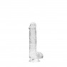 Consolador con Testículos Crystal Clear 15 cm - photo 0