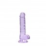 Consolador con Testículos Crystal Clear 17 cm - photo 2