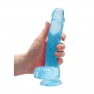 Consolador con Testículos Crystal Clear 19 cm - photo 1