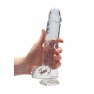Consolador con Testículos Crystal Clear 22 cm - photo 1