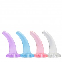 Dong con Ventosa Curvado Crystal Clear