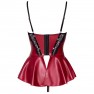 Conjunto Lencería Abierta Falda Roja y Negra - photo 6