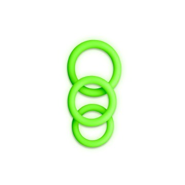 Lote 3 Cockrings Glow in the Dark