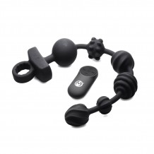 Cadena Anal Vibradora con Mando a Distancia 10X Dark Rattler