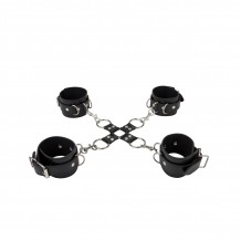 Hog Tie de cuero Leather Hand And Legcuffs