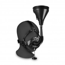 Mordaza arnés de cabeza con tapón y embudo XTreme Open Mouth Gag Head Harness With Funnel