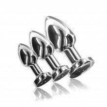 Plug Vibrador Recargable de Acero Inoxidable The Glider