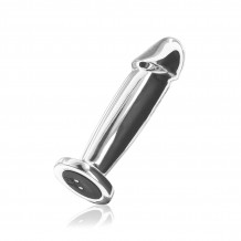 Plug Vibrador Recargable de Acero Inoxidable The Intruder